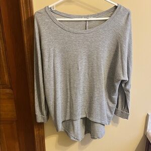 Charlotte Russe Heather Gray Long Sleeve Top